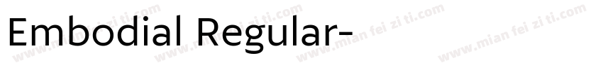 Embodial Regular字体转换